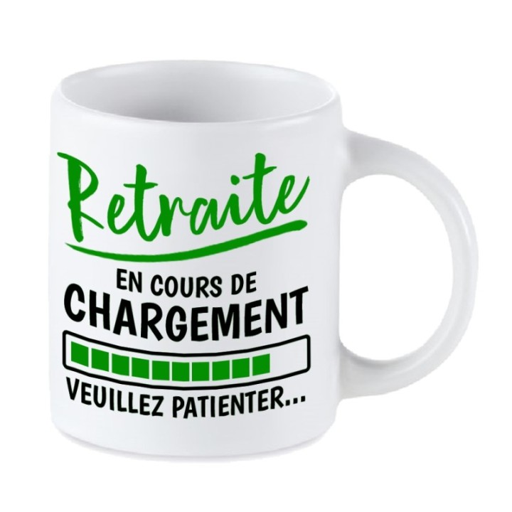 Tip Top Tshirt - Mug Retraite en cours de chargement... - Made in France