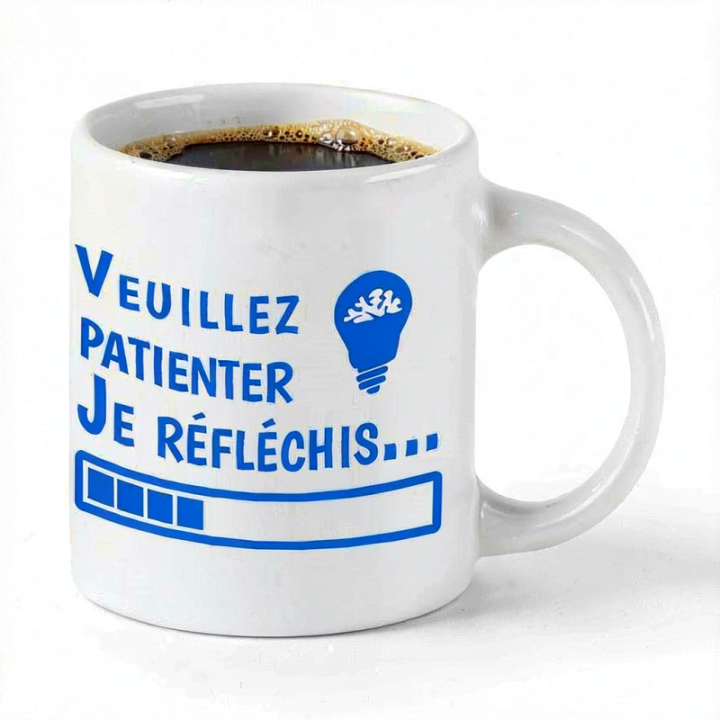 Tip Top Tshirt - Mug Je réfléchis... - Made in France