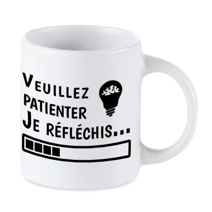 Tip Top Tshirt - Mug Je réfléchis... - Made in France