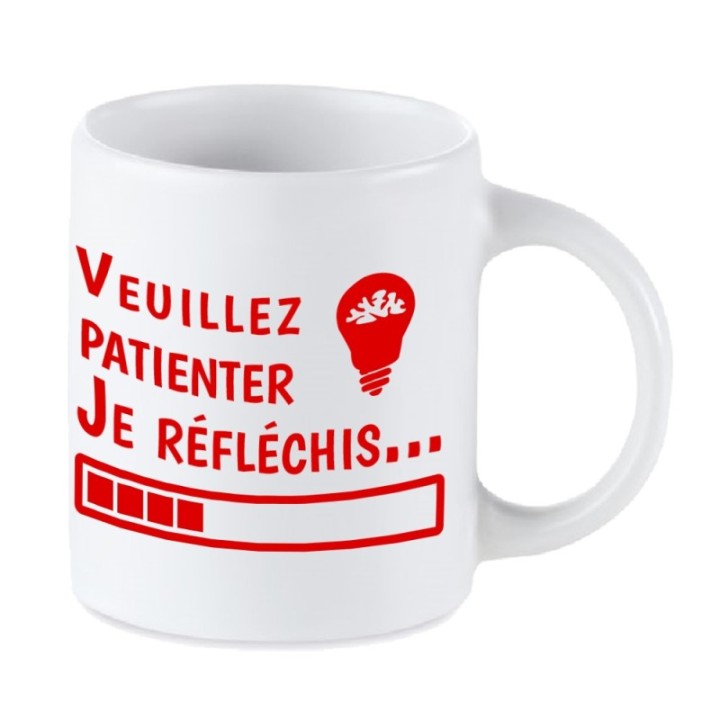 Tip Top Tshirt - Mug Je réfléchis... - Made in France