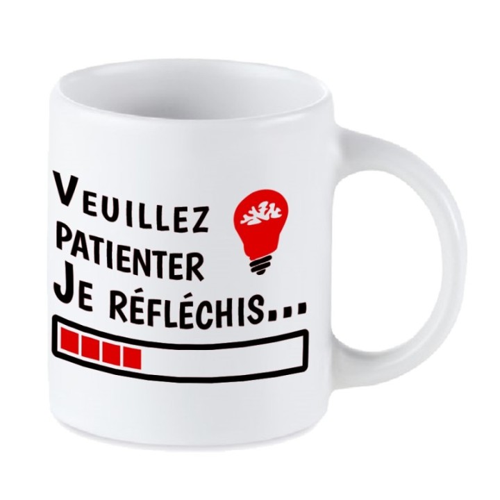 Tip Top Tshirt - Mug Je réfléchis... - Made in France