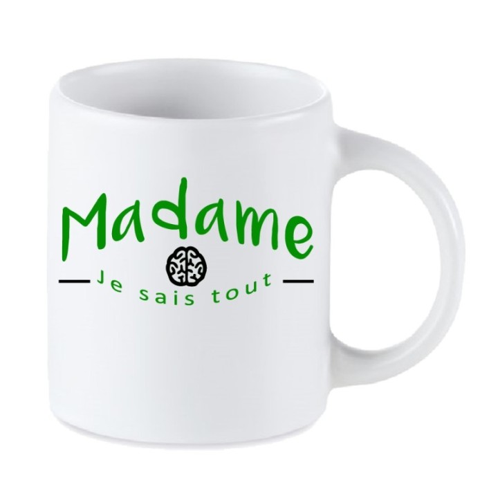 Tip Top Tshirt - Mug Madame je sais tout - Made in France