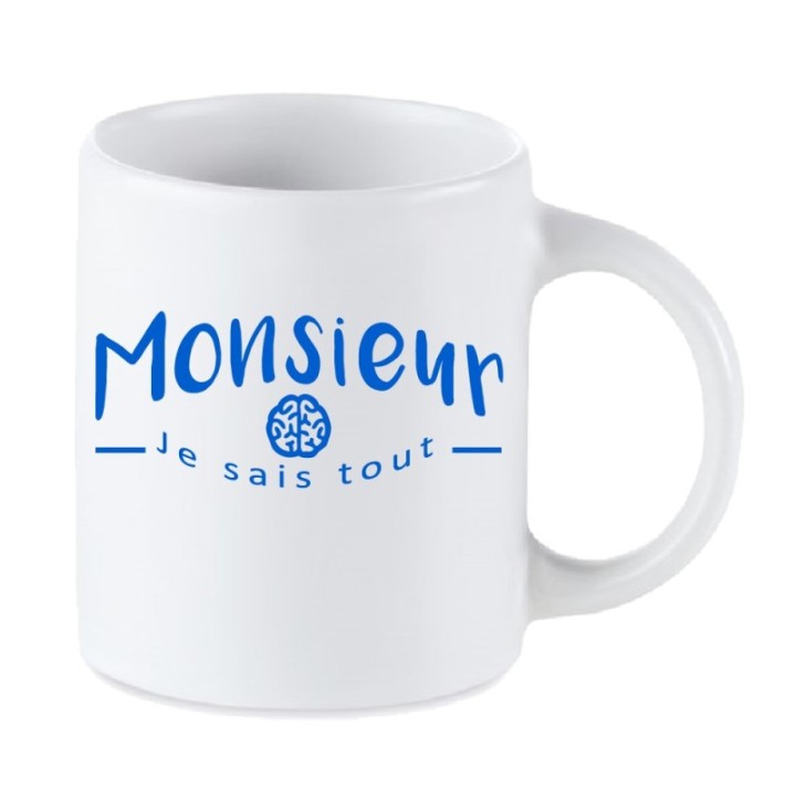 Tip Top Tshirt - Mug Monsieur je sais tout - Made in France