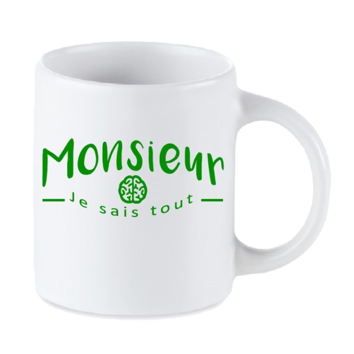 Tip Top Tshirt - Mug Monsieur je sais tout - Made in France