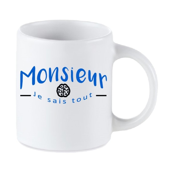 Tip Top Tshirt - Mug Monsieur je sais tout - Made in France