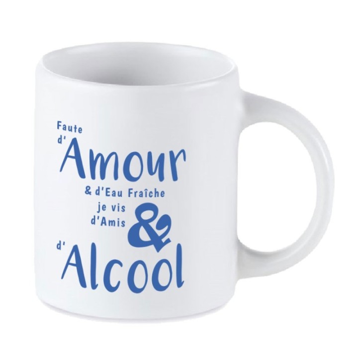 Tip Top Tshirt - Mug Amour & Alcool - Made in France