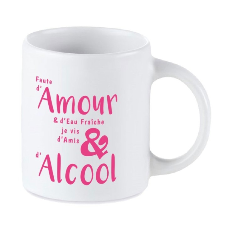 Tip Top Tshirt - Mug Amour & Alcool - Made in France