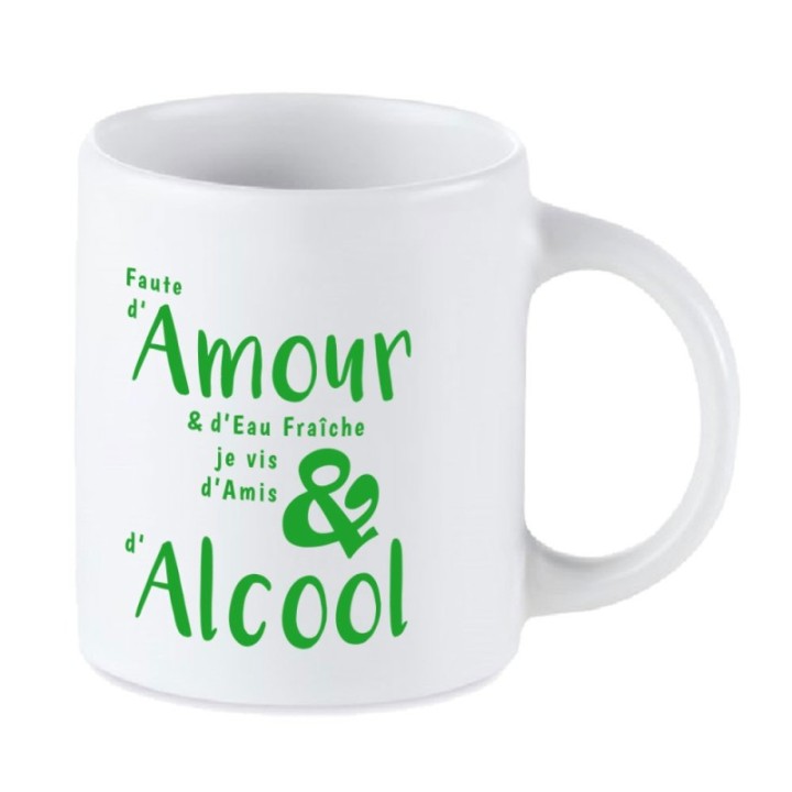 Tip Top Tshirt - Mug Amour & Alcool - Made in France