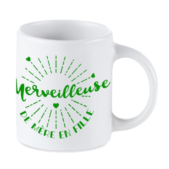 Tip Top Tshirt - Mug Merveilleuse de mère en fille - Made in France