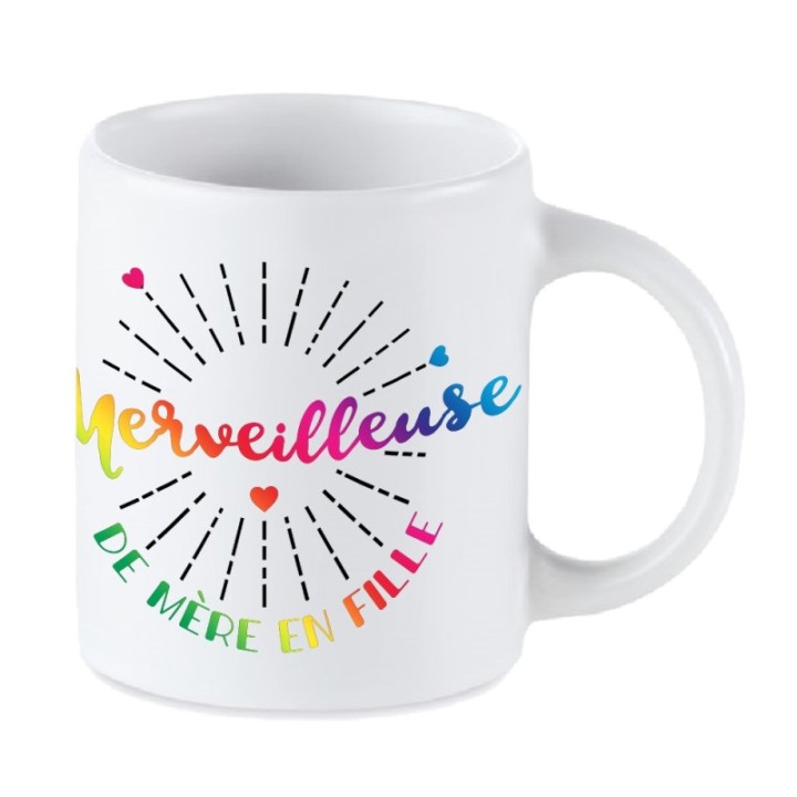 Tip Top Tshirt - Mug Merveilleuse de mère en fille - Made in France