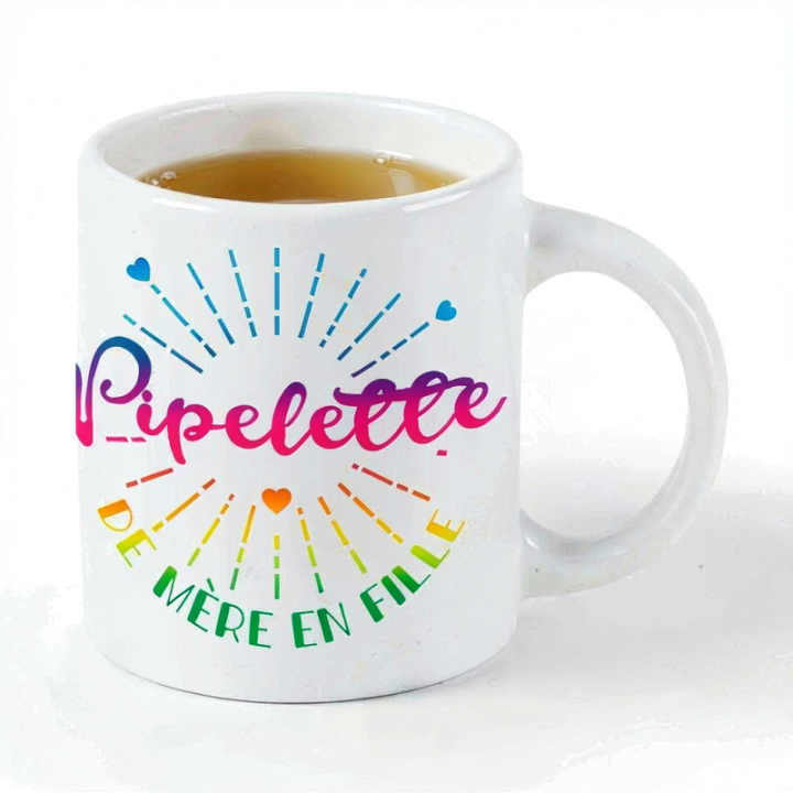 Tip Top Tshirt - Mug Pipelette de mère en fille - Made in France