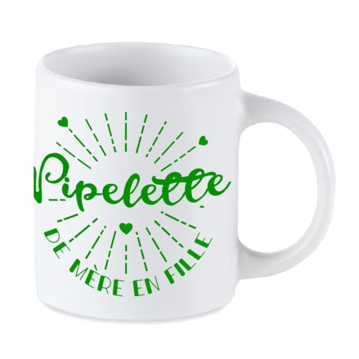 Tip Top Tshirt - Mug Pipelette de mère en fille - Made in France