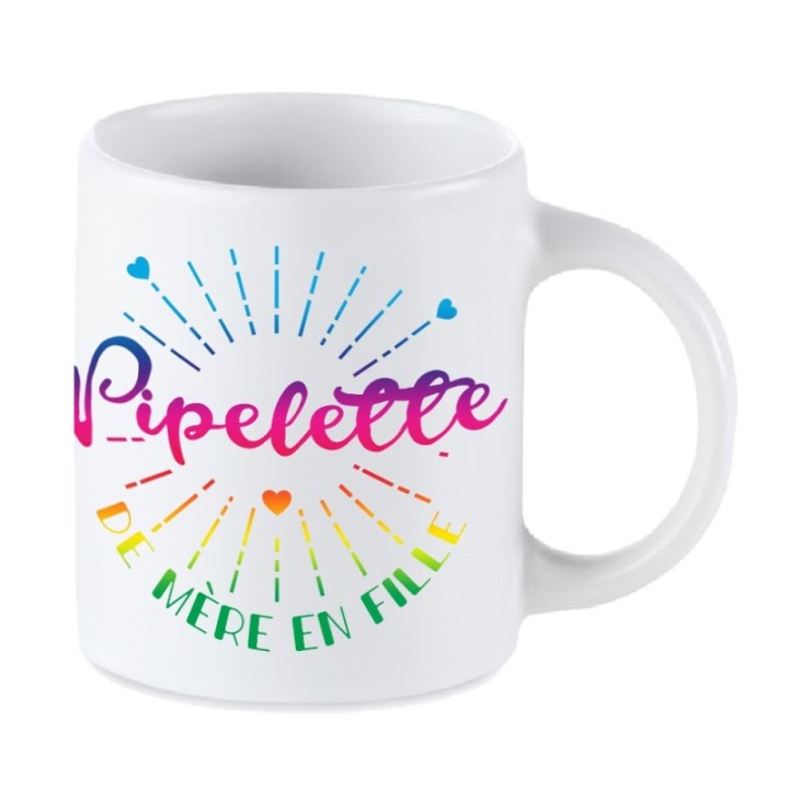 Tip Top Tshirt - Mug Pipelette de mère en fille - Made in France