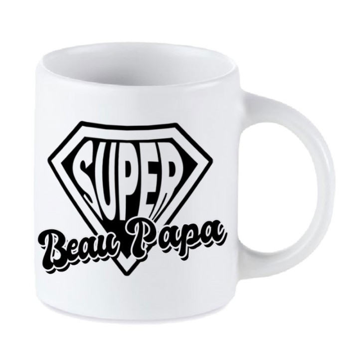 Tip Top Tshirt - Mug Super Beau Papa - Made in France