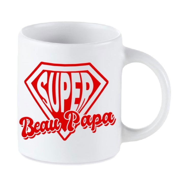Tip Top Tshirt - Mug Super Beau Papa - Made in France