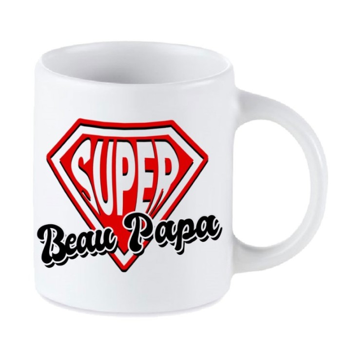 Tip Top Tshirt - Mug Super Beau Papa - Made in France