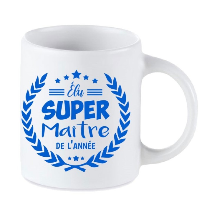 Tip Top Tshirt - Mug Élu Super Maître de l’année - Made in France