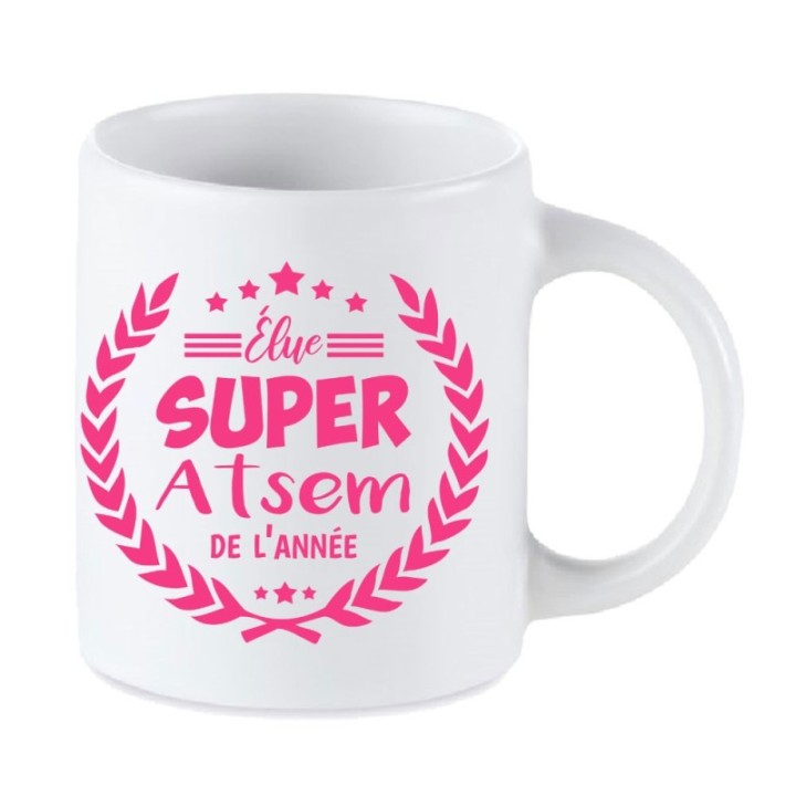 Tip Top Tshirt - Mug Élue Super ATSEM de l’année - Made in France