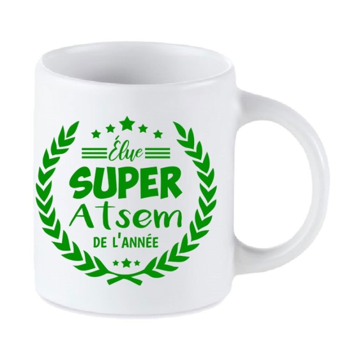 Tip Top Tshirt - Mug Élue Super ATSEM de l’année - Made in France