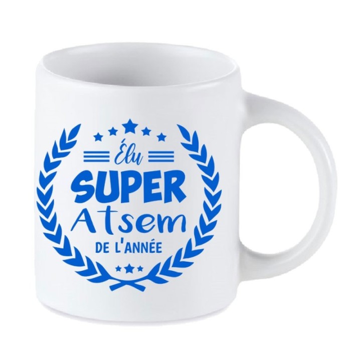 Tip Top Tshirt - Mug Élu Super ATSEM de l’année - Made in France