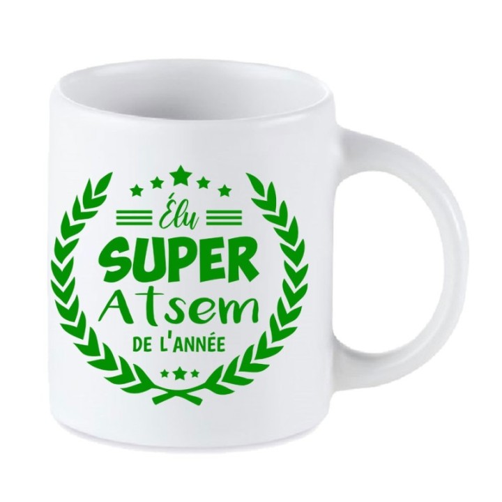 Tip Top Tshirt - Mug Élu Super ATSEM de l’année - Made in France