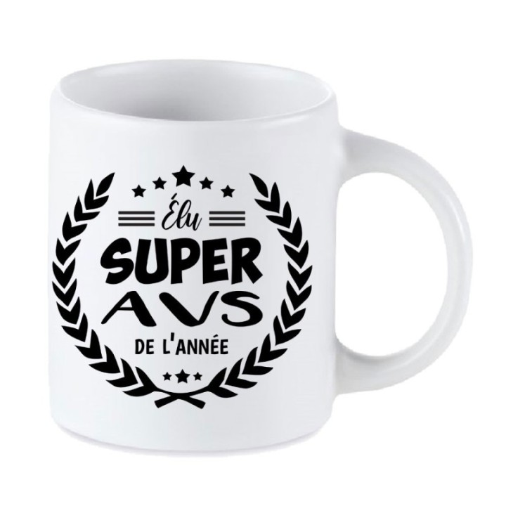 Tip Top Tshirt - Mug Élu Super AVS de l’année - Made in France