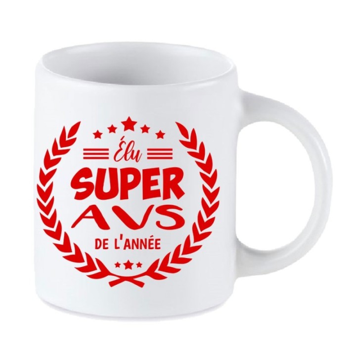 Tip Top Tshirt - Mug Élu Super AVS de l’année - Made in France