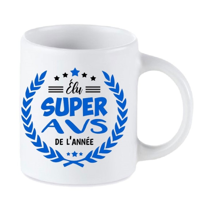 Tip Top Tshirt - Mug Élu Super AVS de l’année - Made in France