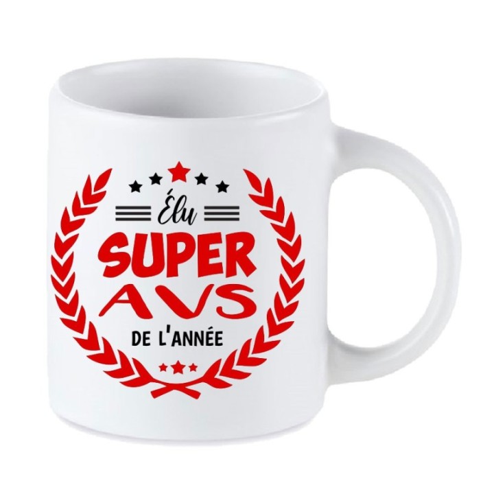 Tip Top Tshirt - Mug Élu Super AVS de l’année - Made in France