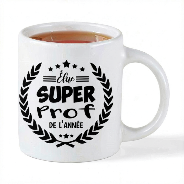 Tip Top Tshirt - Mug Élue Super Prof de l’année - Made in France