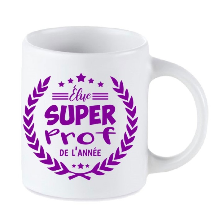 Tip Top Tshirt - Mug Élue Super Prof de l’année - Made in France