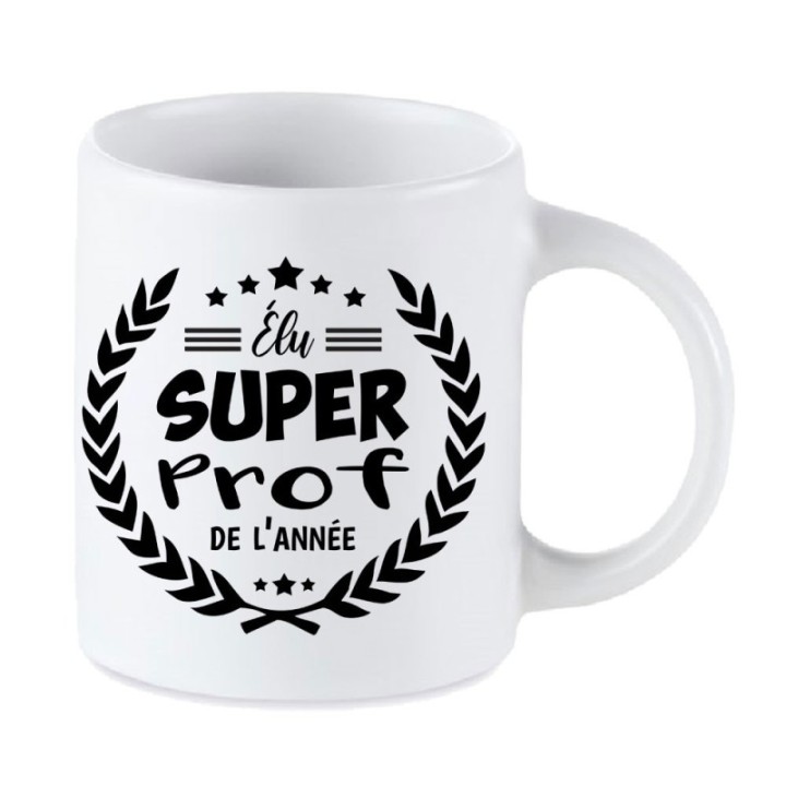 Tip Top Tshirt - Mug Élu Super Prof de l’année - Made in France