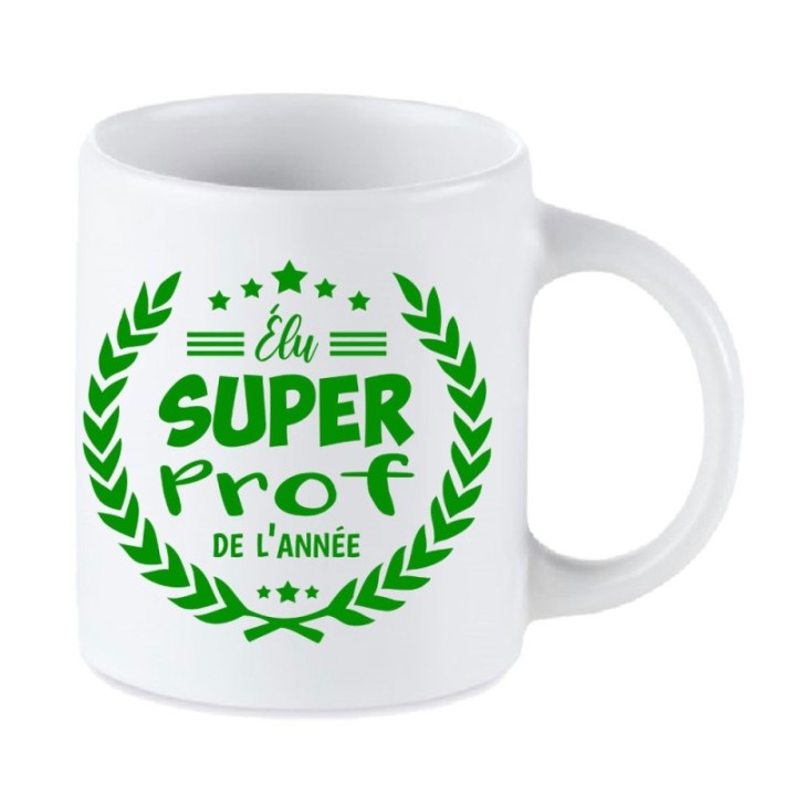 Tip Top Tshirt - Mug Élu Super Prof de l’année - Made in France