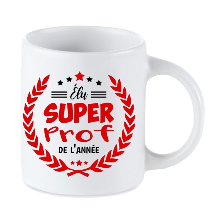 Tip Top Tshirt - Mug Élu Super Prof de l’année - Made in France
