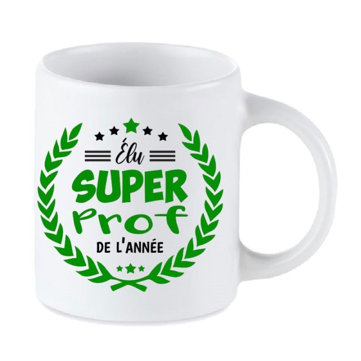 Tip Top Tshirt - Mug Élu Super Prof de l’année - Made in France