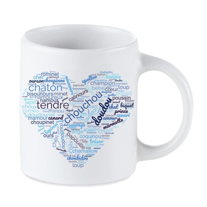 Tip Top Tshirt - Mug Surnoms d'amour - Made in France