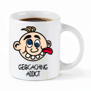 Tip Top Tshirt - Mug Homme Geocaching Addict - Made in France