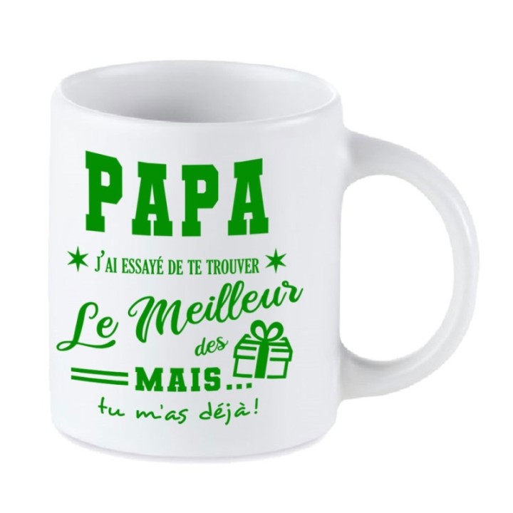 Tip Top Tshirt - Mug Papa, j'ai essayé de te trouver le meilleur des cadeaux - Made in France