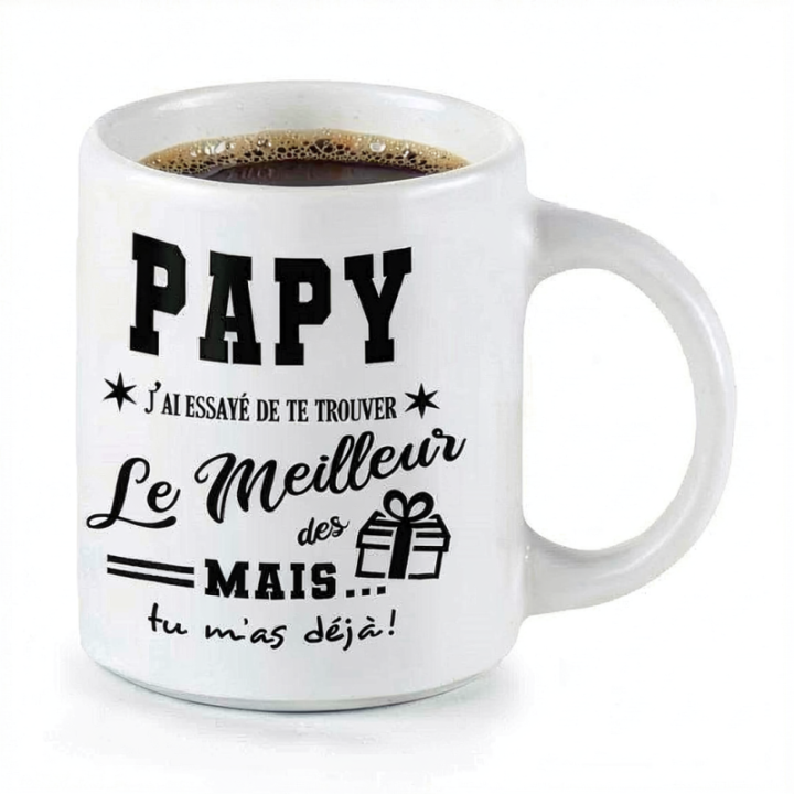 Tip Top Tshirt - Mug Papy, j'ai essayé de te trouver le meilleur des cadeaux - Made in France