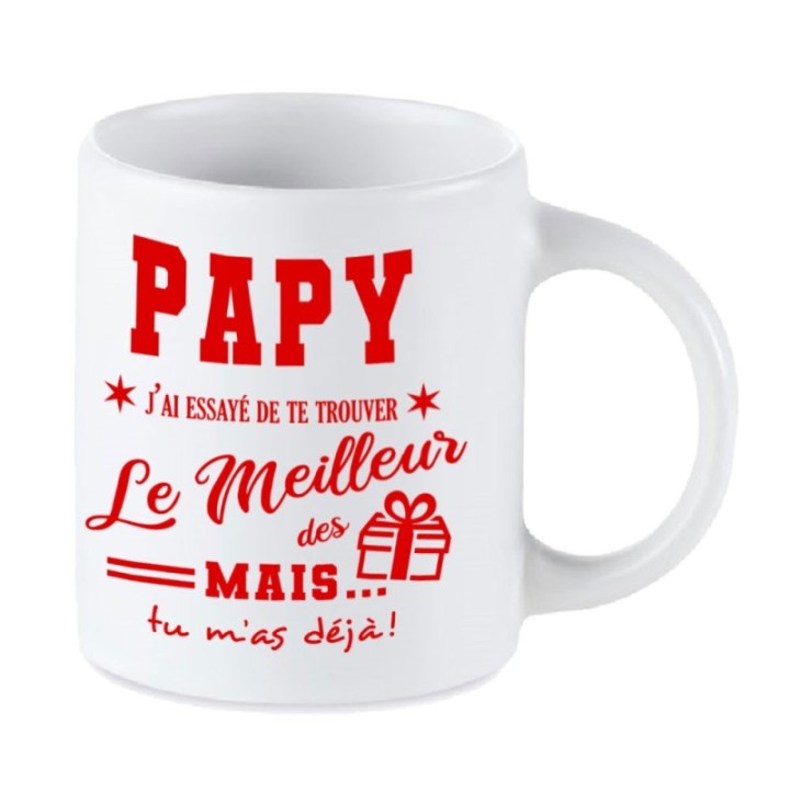 Tip Top Tshirt - Mug Papy, j'ai essayé de te trouver le meilleur des cadeaux - Made in France