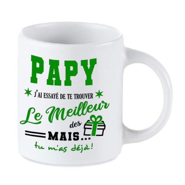 Tip Top Tshirt - Mug Papy, j'ai essayé de te trouver le meilleur des cadeaux - Made in France