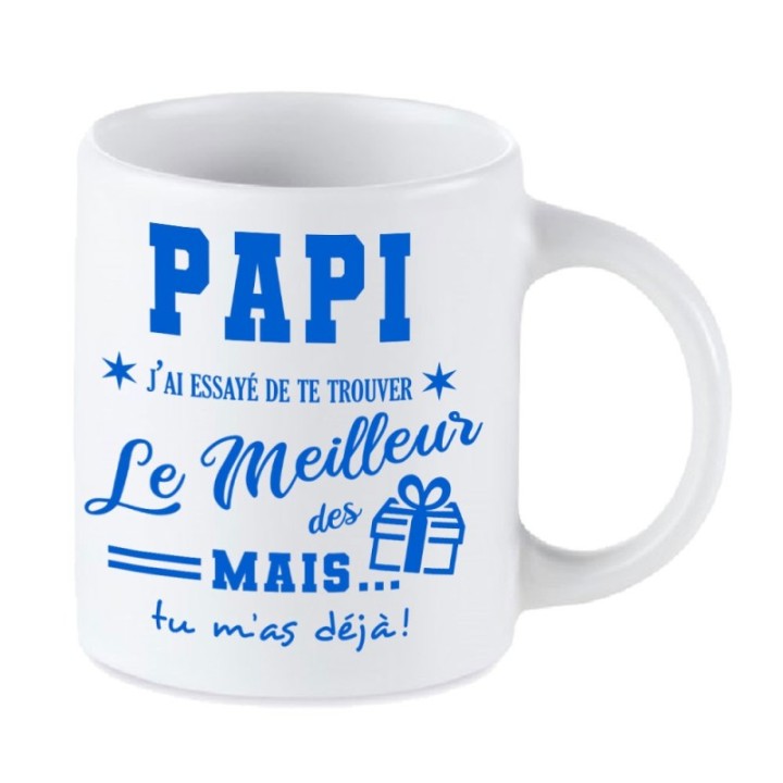 Tip Top Tshirt - Mug Papi, j'ai essayé de te trouver le meilleur des cadeaux - Made in France