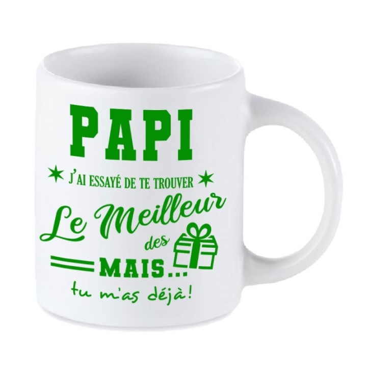 Tip Top Tshirt - Mug Papi, j'ai essayé de te trouver le meilleur des cadeaux - Made in France