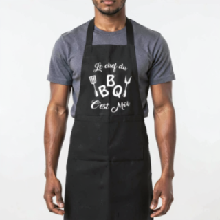 Tip Top Tshirt - Tablier le chef du BBQ c'est moi - Made in France