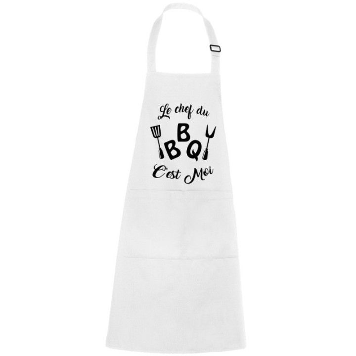 Tip Top Tshirt - Tablier le chef du BBQ c'est moi - Made in France