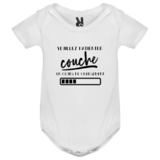 Tip Top Tshirt - Body bébé Couche en cours de chargement... - Made in France