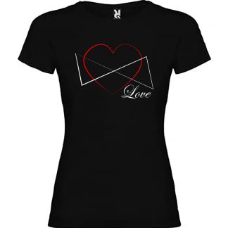 T-shirt Femme Love - Noir