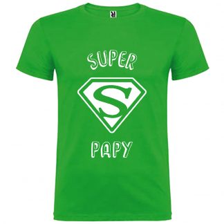 T-shirt Homme Super Papy - Vert