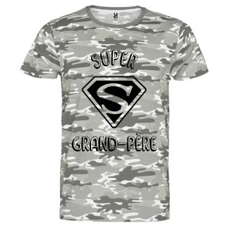 T-shirt Homme Super Grand-Père - Camouflage