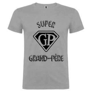 T-shirt Homme Super Grand-Père - Gris